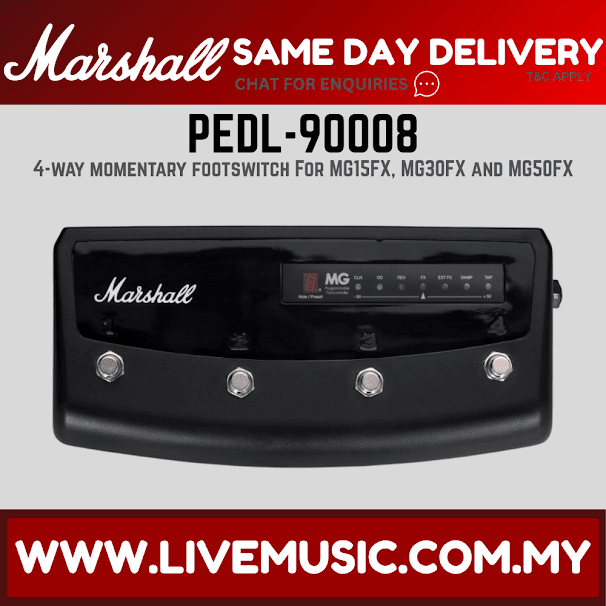 Marshall PEDL-90008 Footswitch PEDL90008/MG15GFX/MG30GFX/MG50GFX (PEDL 90008)