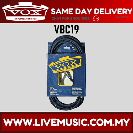 Vox VBC19 - 19 ft Bass Instrument Cable (VBC-19/VBC 19)