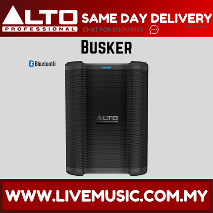 Alto Professional Busker Portable 200-watt Battery-powered PA Speaker With Microphone Speaker Stand