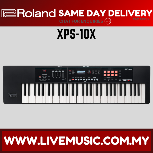 Roland XPS-10X 61-Key Expandable Synthesizer - Black ( XPS10X XPS 10X ) Replace XPS-10 XPS10
