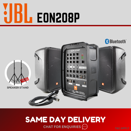 JBL EON208P 300W Compact All-in-one PA System ( EON 208P / EON-208P )