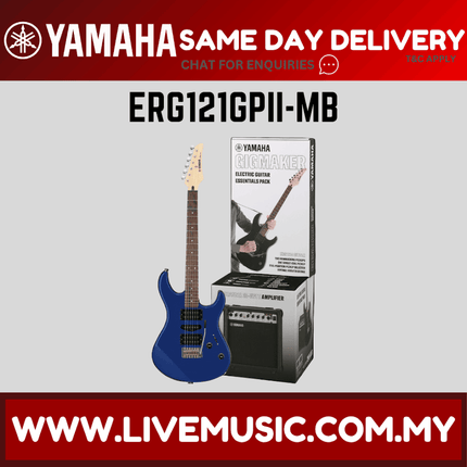 Yamaha Gigmaker ERG121GPII Electric Guitar Essentials Pack - Metallic Blue ( ERG 121GPII )
