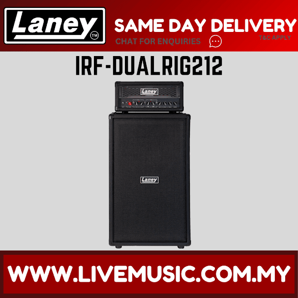 Laney IRF-DUALRIG212 IRONHEART Series 60-Watt, IRF-DUALTOP + IRF-CAB212 Speaker (IRF DUALRIG212 IRFDUALRIG212)