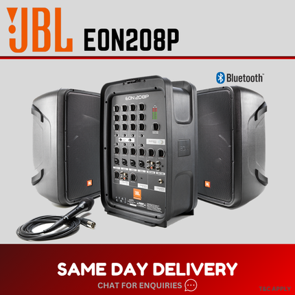 JBL EON208P 300W Compact All-in-one PA System ( EON 208P / EON-208P )
