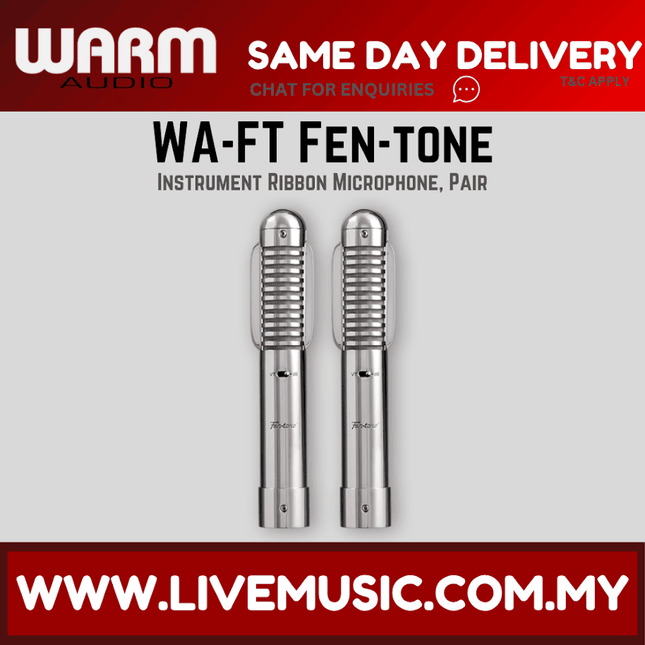 Warm Audio WA-FT Fen-tone Ribbon Microphone, Matched Pair — ( WA-2FT WA2FT WAFT WA FT )