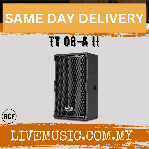 RCF TT 08-A Active Precision Monitor Speaker - Each / Pair ( TT 08-A / TT08A / TT 08A )