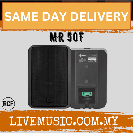 RCF MR 50T Two-way Passive Speaker - Black ( MR50T / MR-50T )