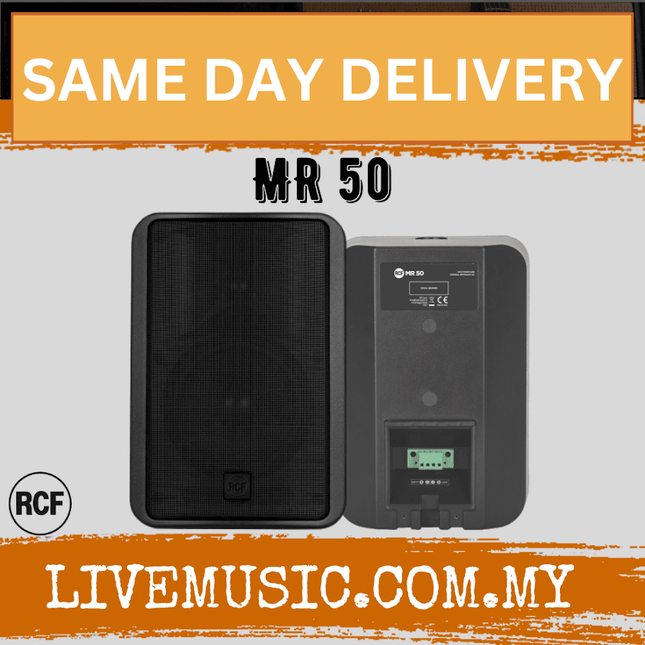RCF MR50 Two-way Passive Speaker - Black ( MR 50 / MR-50 )