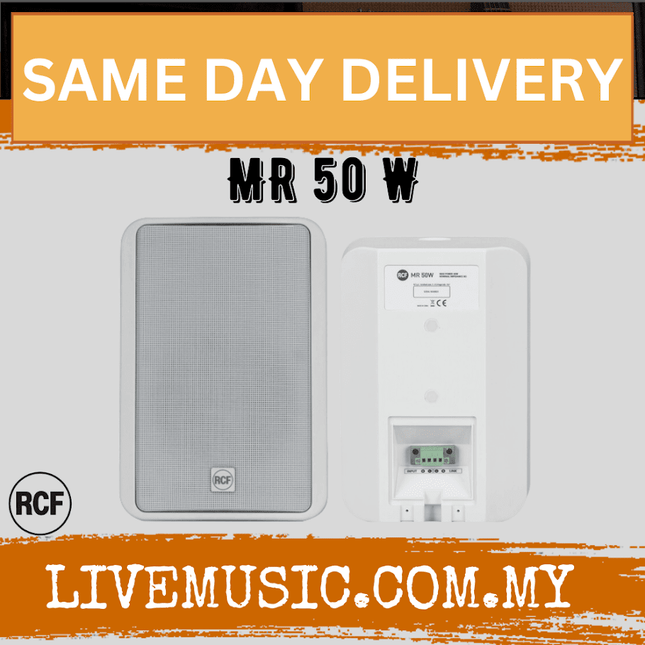 RCF MR50 Two-way Passive Speaker - White ( MR 50 / MR-50 )