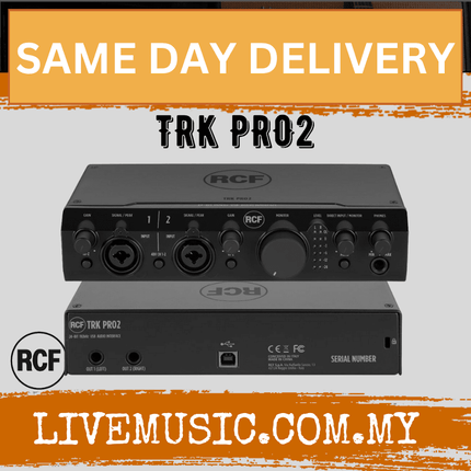 RCF TRK PRO2 24-BIT 192kHz Usb Audio Interface ( TRKPRO2 / TRK-PRO2 )