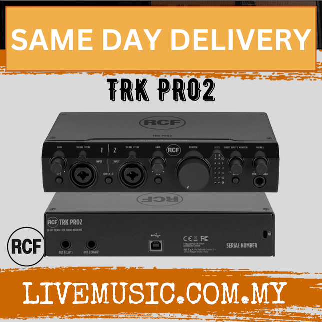 RCF TRK PRO2 24-BIT 192kHz Usb Audio Interface ( TRKPRO2 / TRK-PRO2 )