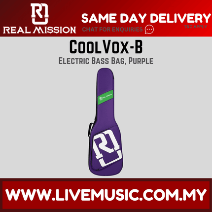 Real Mission CoolVox-B Electric Bass Guitar Bag - ( CoolVoxB CoolVox B )