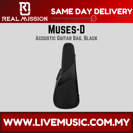Real Mission Muses-D Thickened Leather Backpack 41-Inch Personalized Acoustic Guitar Bag ( MusesD Muses D )