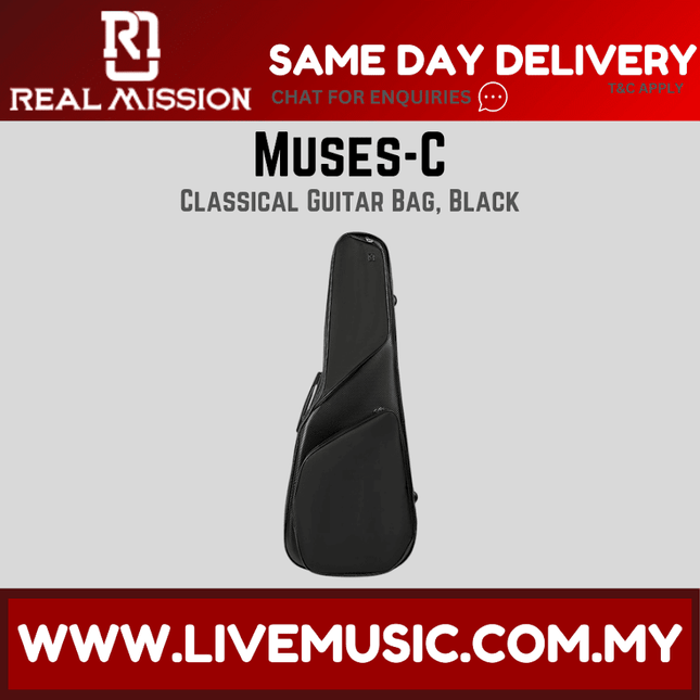 Real Mission Muses-C Thickened Leather Backpack 41-Inch Personalized Classical Guitar Bag ( MusesC Muses C )
