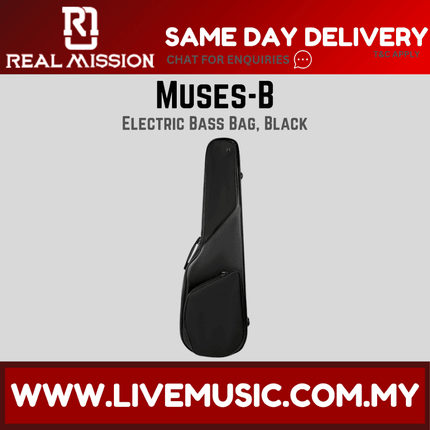 Real Mission Muses-B Thickened Leather Backpack 41-Inch Personalized Electric Bass Guitar Bag ( MusesB Muses B )