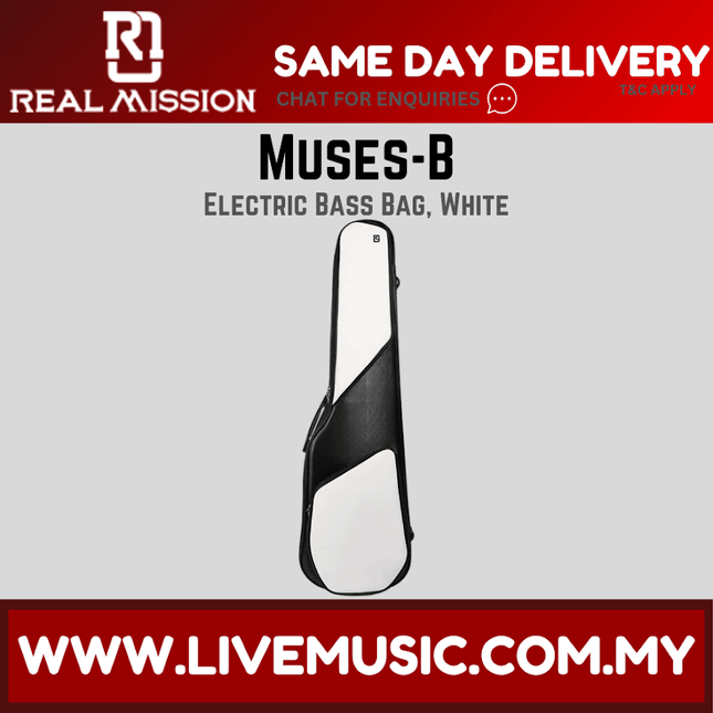 Real Mission Muses-B Thickened Leather Backpack 41-Inch Personalized Electric Bass Guitar Bag ( MusesB Muses B )