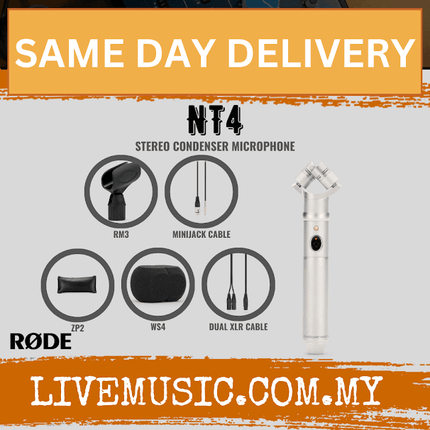 Rode NT4 Stereo X/Y Condenser Microphone ( NT-4 )