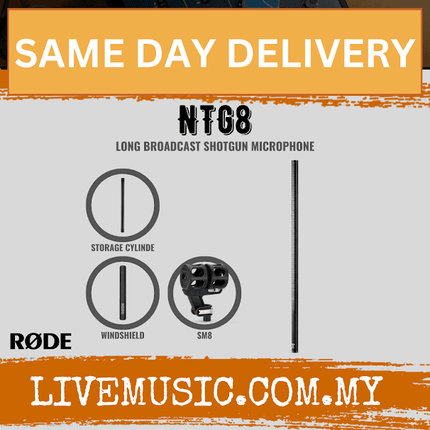 Rode NTG8 Shotgun Condenser Microphone ( NTG-8 / NTG 8 )