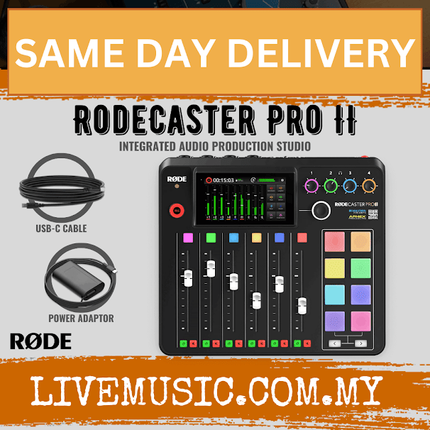 Rode RODECaster Pro II Integrated Audio Production Studio - Black / White ( RODECaster / RØDECasterPro II )