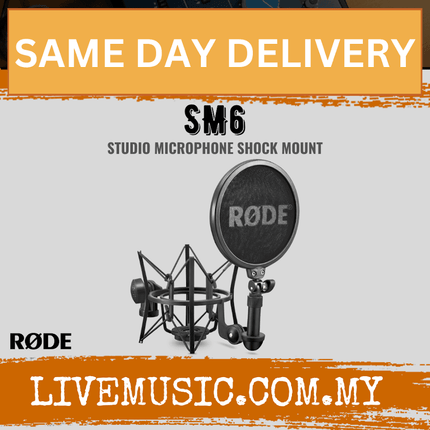 RØDE SM6 studio microphone shock mount with pop filter
