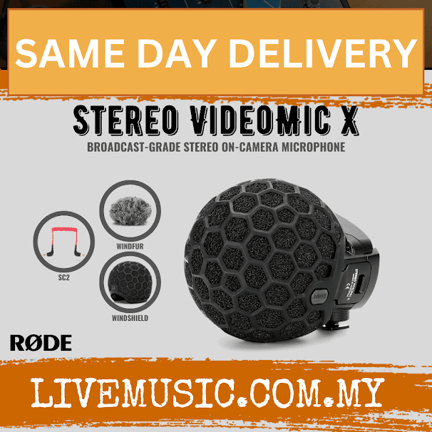 Rode Stereo VideoMic X Broadcast-grade Stereo On-camera Microphone (SVMX)