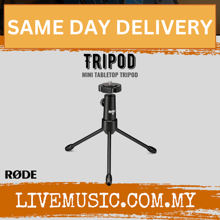 Rode mini tabletop tripod stand with three legs and adjustable mounting head