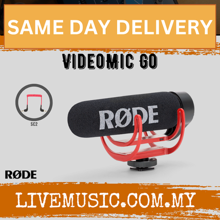 Rode VideoMic Go Shotgun Microphone for Video Camera (VMGO)