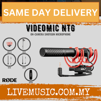 Rode VideoMic NTG Camera-mount Shotgun Microphone