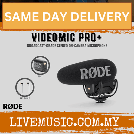 Rode VideoMic Pro+ On-Camera Shotgun Microphone ( VideoMicPro+ )