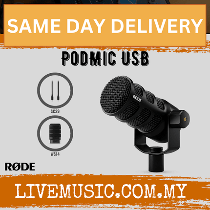 RODE PodMic USB and XLR Dynamic Broadcast Microphone