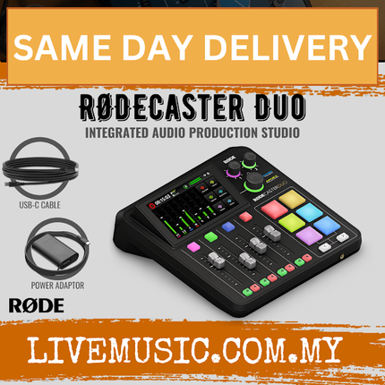 RODE RODECaster Duo Integrated Audio Production Studio - Black