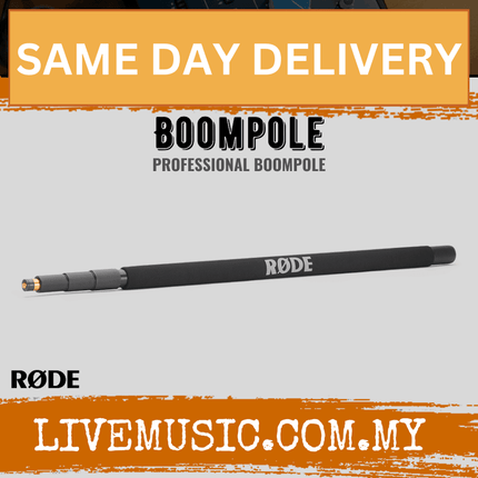 Rode boom pole, black 10-foot professional boom pole with RODE branding
