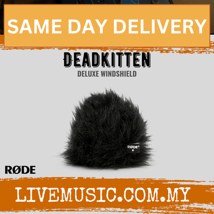 Rode dead kitten windmuff with black furry deluxe windshell