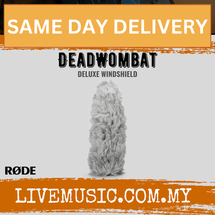 RØDE DeadWombat gray furry microphone windshield