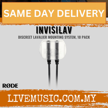 Discreet lavalier mounting system capsule with two black cables, 10-pack
