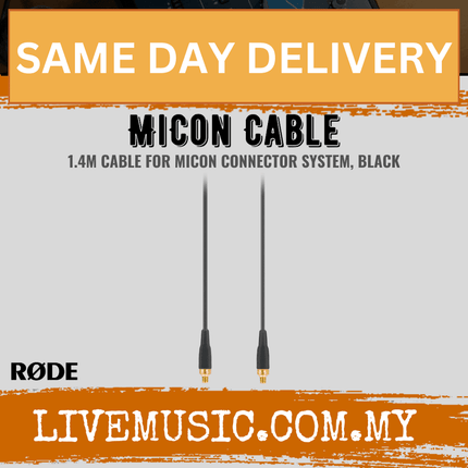 RODE MiCon Cable 1.4M for H1S Headset and Lavalier Microphones - Black
