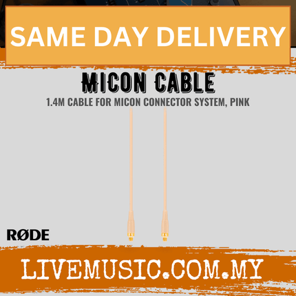 RODE MiCon Cable 1.4M for H1S Headset and Lavalier Microphones - Pink