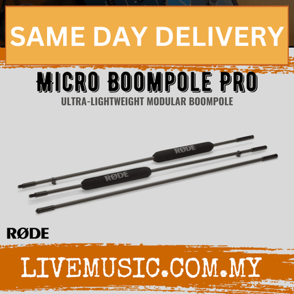 Rode Micro Boompole Pro ultra-lightweight modular boompole set, three sections