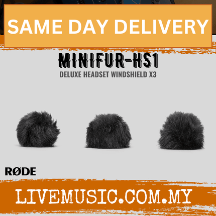 Pack of 3 artificial fur microphone windshields, dark gray covers for HS1