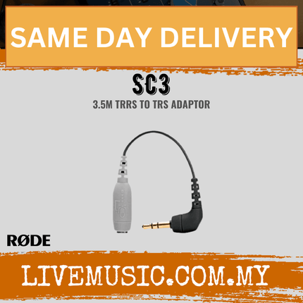 Rode SC3 TRRS to TRS adapter cable