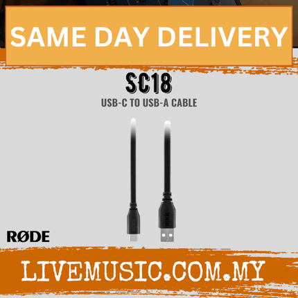 Black USB 2.0 cable, Type-A male to Type-C male connectors