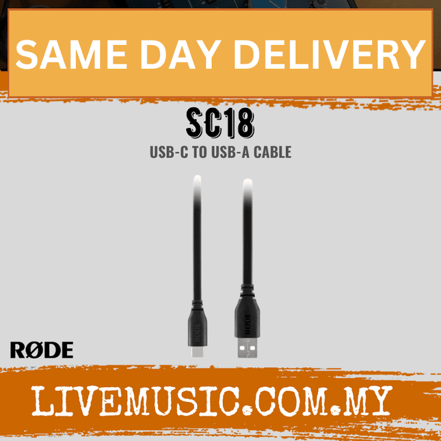 Rode SC18 USB 2.0 Type-A Male To Type-C Male Cable ( SC-18/SC 18)