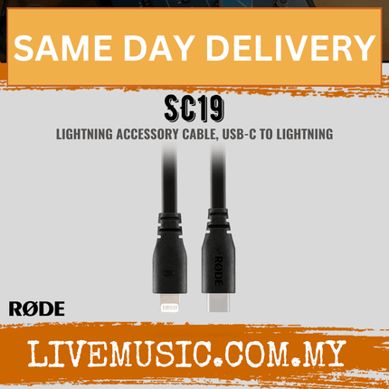 Rode SC19 USB-C to Lightning accessory cable