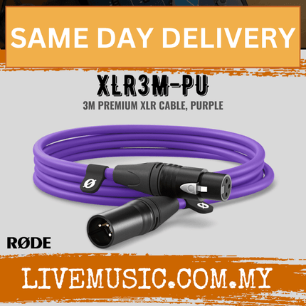 RODE XLR3M XLR Male to XLR Female Cable - 3Meter