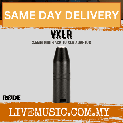Rode VXLR 3.5mm to XLR Adapter (1/8" TRSF to XLRM Adapter)