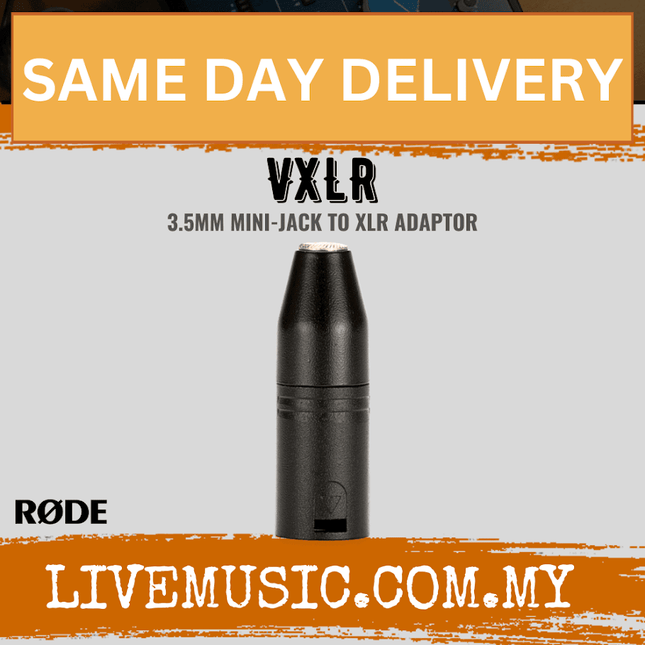 Rode VXLR 3.5mm to XLR Adapter (1/8" TRSF to XLRM Adapter)