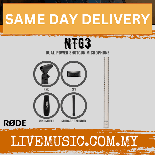 Rode NTG-3 Shotgun Condenser Microphone ( NTG 3 / NTG3 )