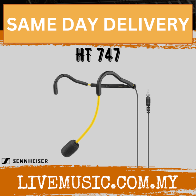 Sennheiser HT 747 Supercardioid Fitness Headset Microphone with Neckband - Yellow ( HT-747 / HT747 ) (Copy)