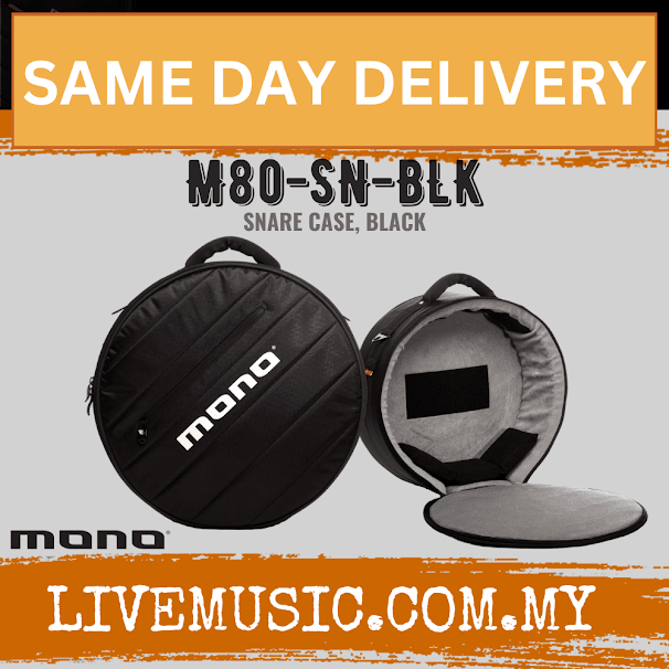 Mono M80 Snare Drum Case - Black (M80-SN-BLK)