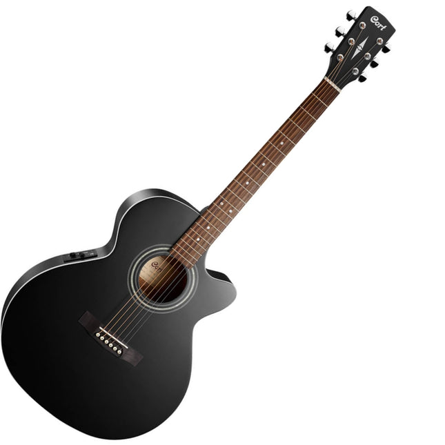Cort SFX-ME - Acoustic-Electric Guitar Merbau Fretboard with Gig Bag - Black Satin (SFX ME/SFXME)